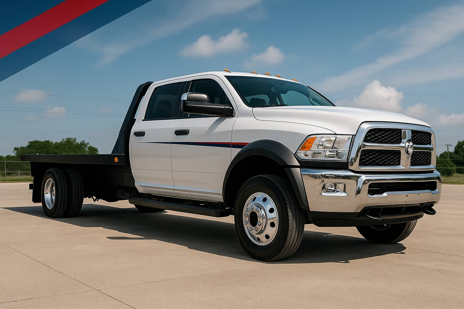 Hotshot rig with gooseneck trailer